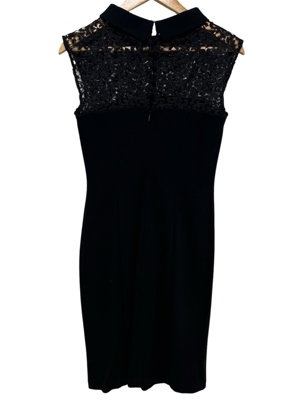 Calvin Klein Black Lace Trim Career Dress Size 2